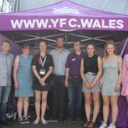 The winning Wales YFC members with Lauren Smith, Menter Moch Cymru and Will Jones, rural affairs chairman, and Dewi Davies, vice-chair of rural affairs, Wales YFC. Picture: Menter Moch Cymru