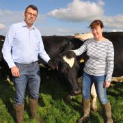 Jeffrey and Elinor Evans have only had five cases of mastitis per 100 cows in 2022. Picture: Debbie James