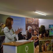 Members, partners and supporters gathered at the Royal Welsh Show to hear about the RWAS plans for a new horticultural village. Image: RWAS