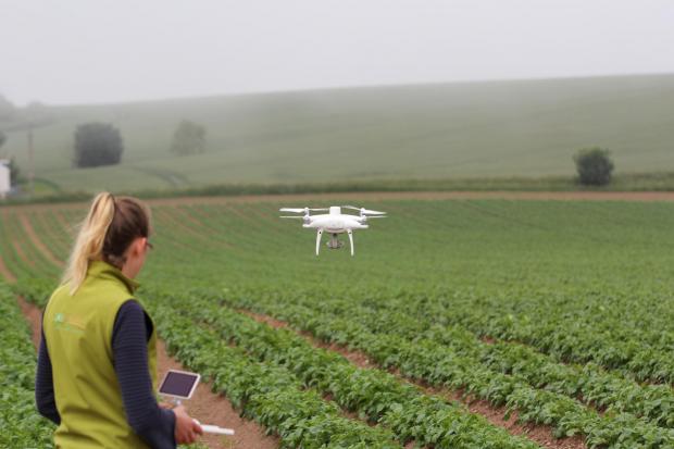 The use of drones for farming is hampered by legislation, say some experts.
