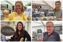 Clockwise: Sara Davies, from Coco Pzazz; Geoff Morgan from Morgan's Brew; Nadine Roach, from Kerry Vale Vineyard; Jill McAloon, from Montgomeryshire Beekeepers Association. Pictures by Anwen Parry/County Times.