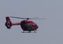 The man was airlifted to University Hospital of Wales in Cardiff