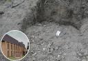 The site in question (RSPCA) and, inset, Wrexham Magistrates Court (Google)