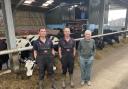 Three generations of the Lewis die-hard dairy farming family.