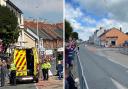 Police and ambulances were quickly on the scene at the top of Cardigan High Street this afternoon.