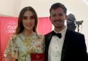 Ryan Mounsey and his partner Sophie, after receiving the award earlier this week