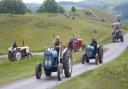 Tractors coming to the finish at Welshpool Golf Club