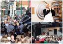 Images from previous Newport Food Festivals, and Wynne Evans, who will appear at this year's event. Pictures: Ollie Barnes, Wynne Evans