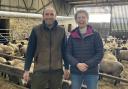 Jack Foulkes, Marchynys and independent sheep specialist, Kate Phillips. Image: Farming Connect
