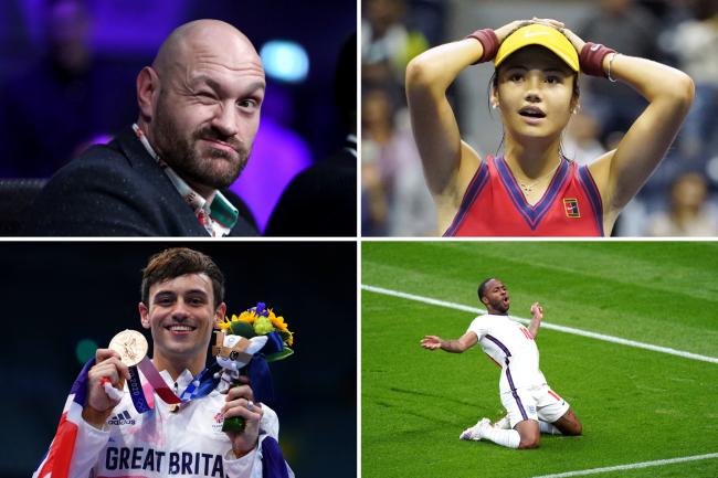 Tyson Fury, Emma Raducanu, Raheem Sterling and Tom Daley all made the list, but there was no space for Lewis Hamilton on the shortlist of six (PA)