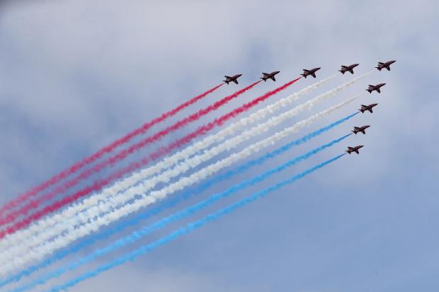 Red Arrows displays happening near Cornwall in 2022 (PA)