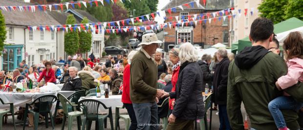 Wales Farmer: Street party fun in Montgomery. Picture: G17 Photography.