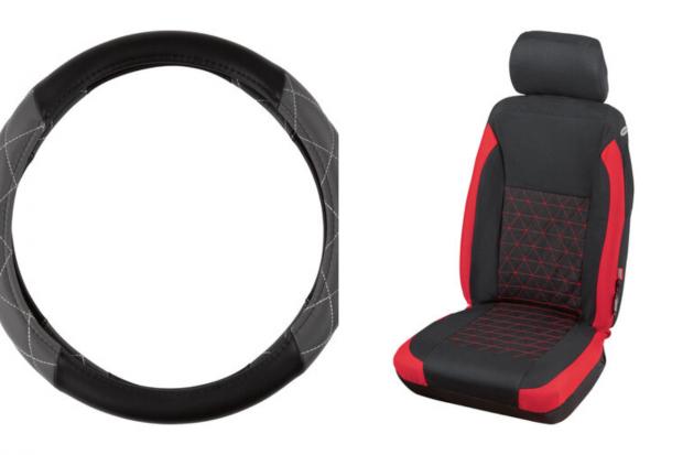 Wales Farmer: Steering Wheel Cover and Car Seat Cover (Lidl/Canva)