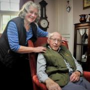 Pamela and Eric Morris at his home in Bwlch-y-Cibau, near Llanfyllin on Wednesday, September 1, 2021.