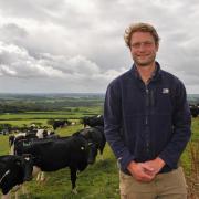 William Hannah at Mountjoy Farm took part in the silage trial Picture: Debbie James