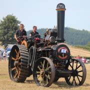 Rob Henderson driving the family's Pride of the Wye, a 1901 Fowler
