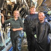 Kimberley Pinner, Harry Platten and Dan Davies are putting the new advice into practice. Picture: Debbie James