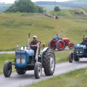 Tractors coming to the finish at Welshpool Golf Club
