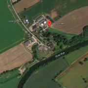 Much Fawley farm by the river Wye (from Google)