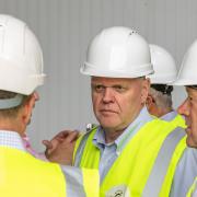 HSBC plc Group Chief Executive Noel Quinn during his visit to Pembrokeshire Creamery. Image: Behind The Lens Media