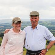 Father and daughter, Peter Williams and Sarah Hammond. Image: Farming Connect