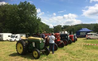 Tractors are a popular feature of Llangollen & Corwen Railway's Classic Transport Weekend.